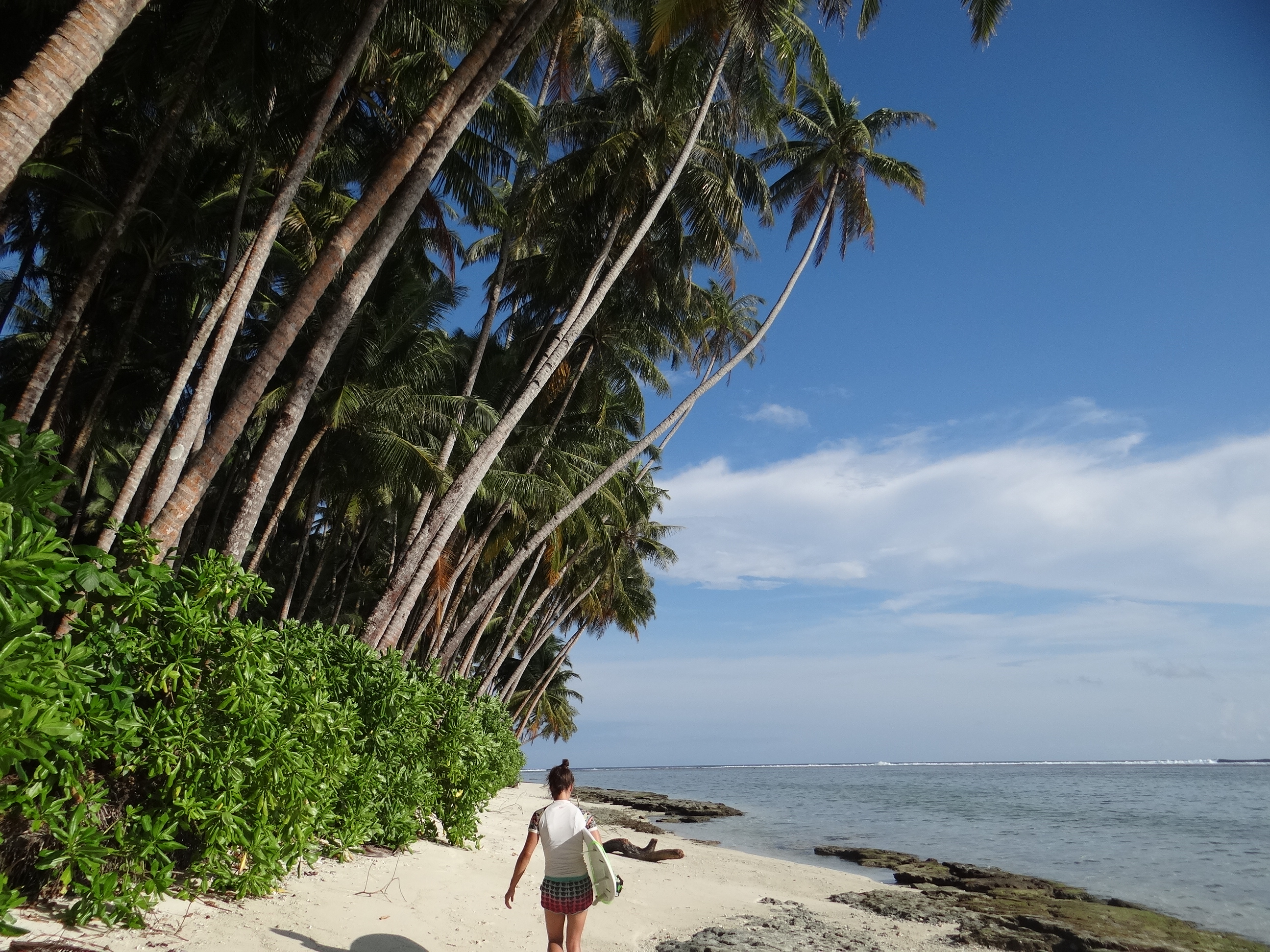 tenue surfeuse surf mentawai planche cocotiers
